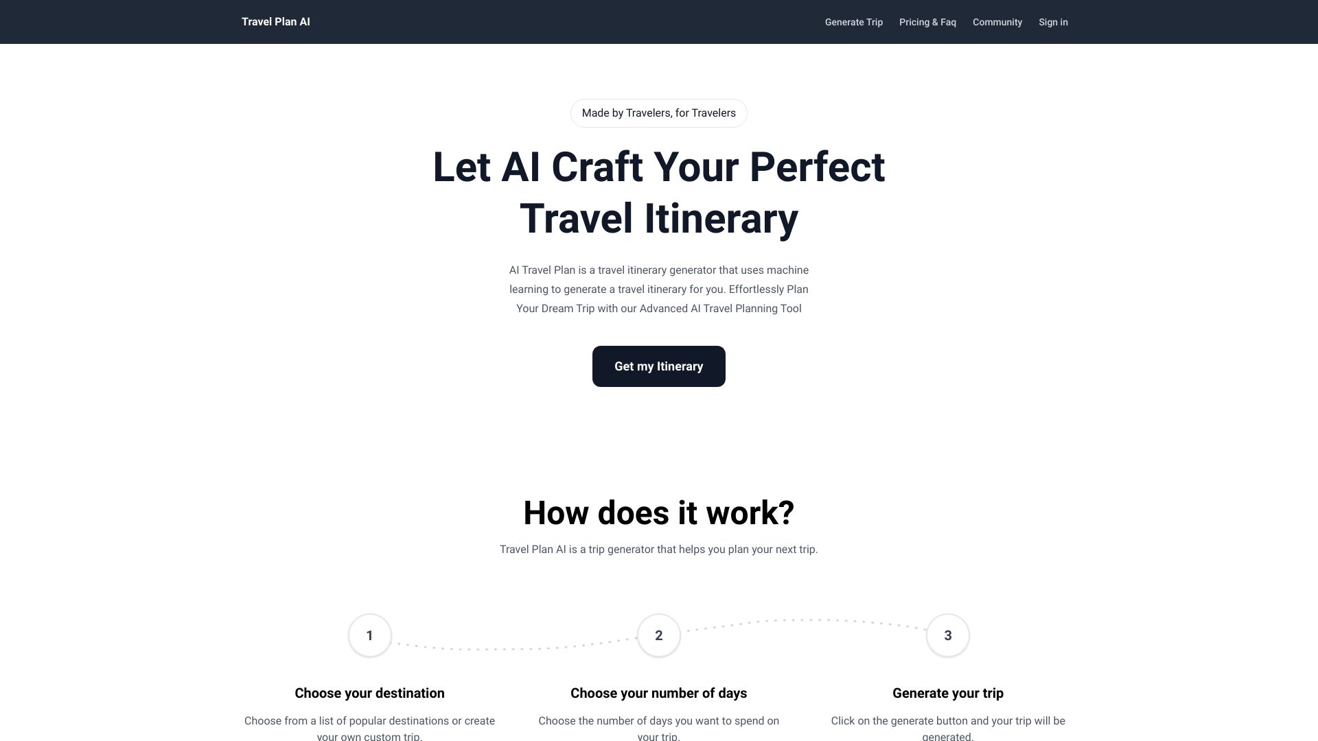 Travel Plan AI