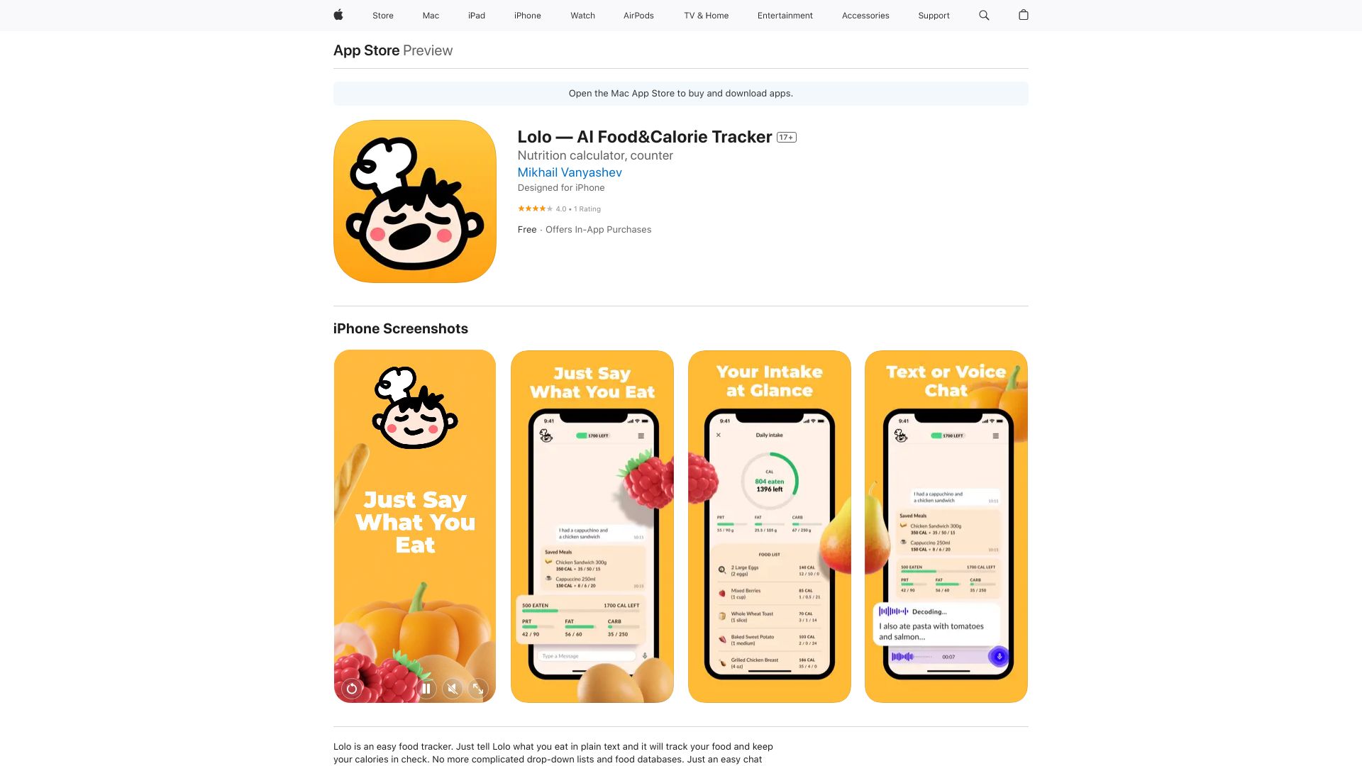Lolo — AI Food&Calorie Tracker