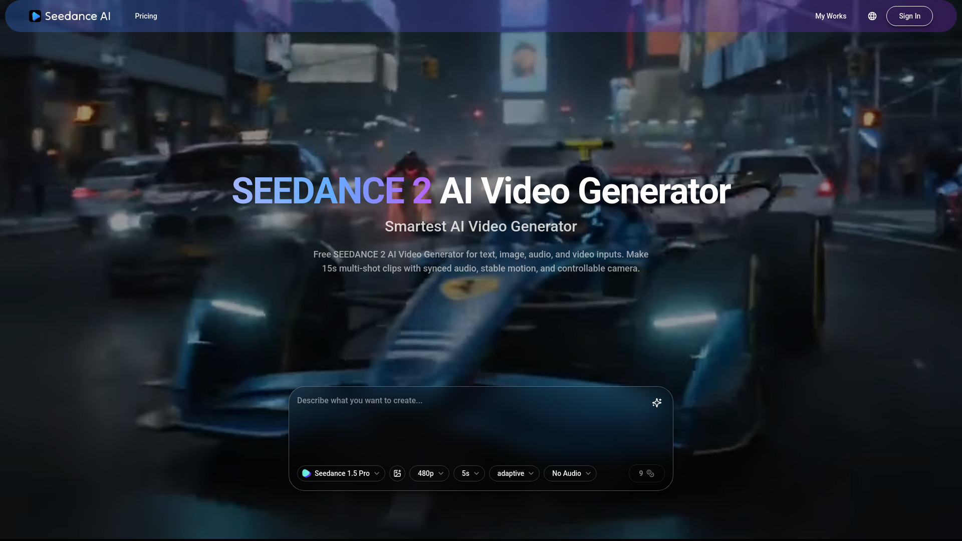 SEEDANCE 2 AI Video Generator