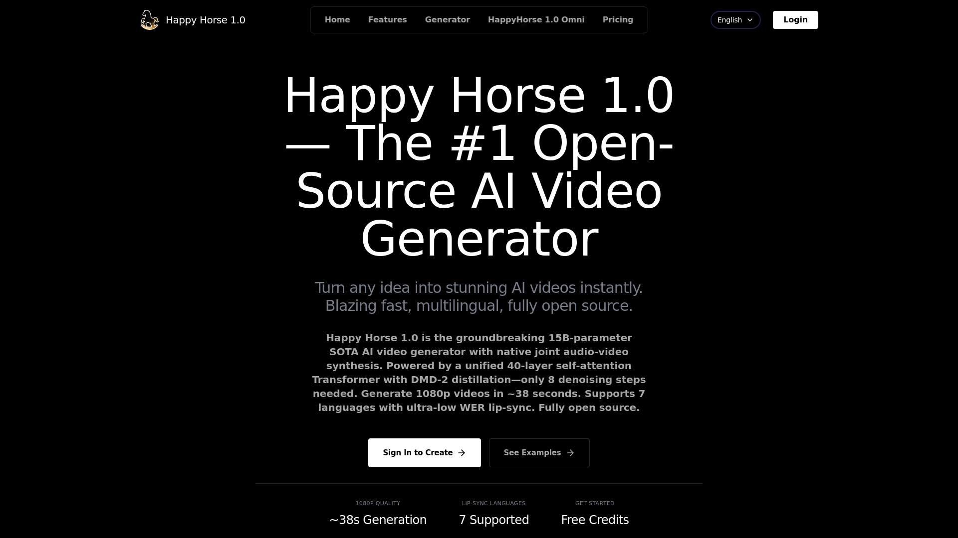 Happy Horse-1.0 AI