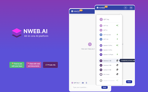 NWEB AI Extension - 谷歌插件