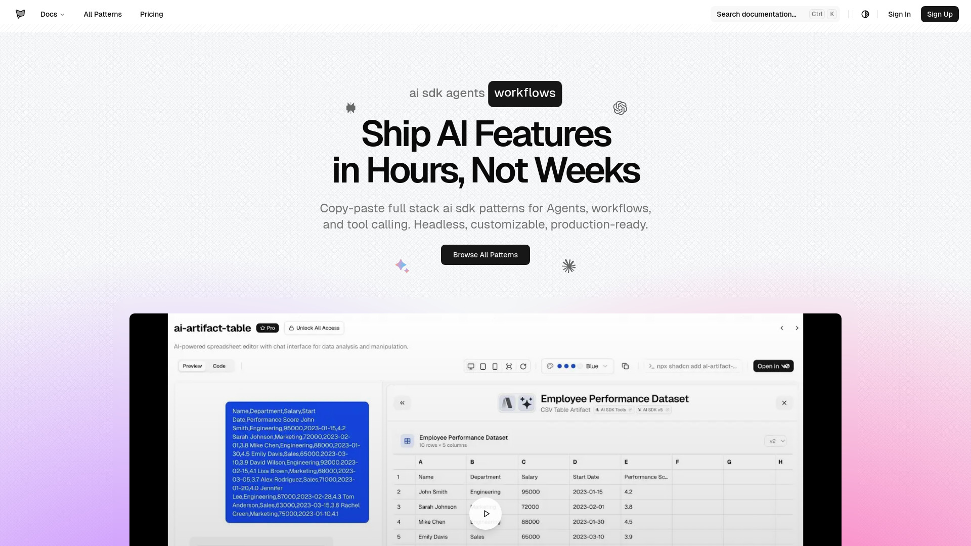 ai sdk agents