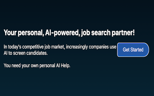 AI Job Search Partner - 谷歌插件