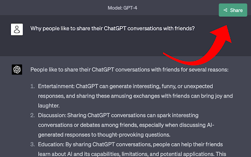 Share ChatGPT - 谷歌插件