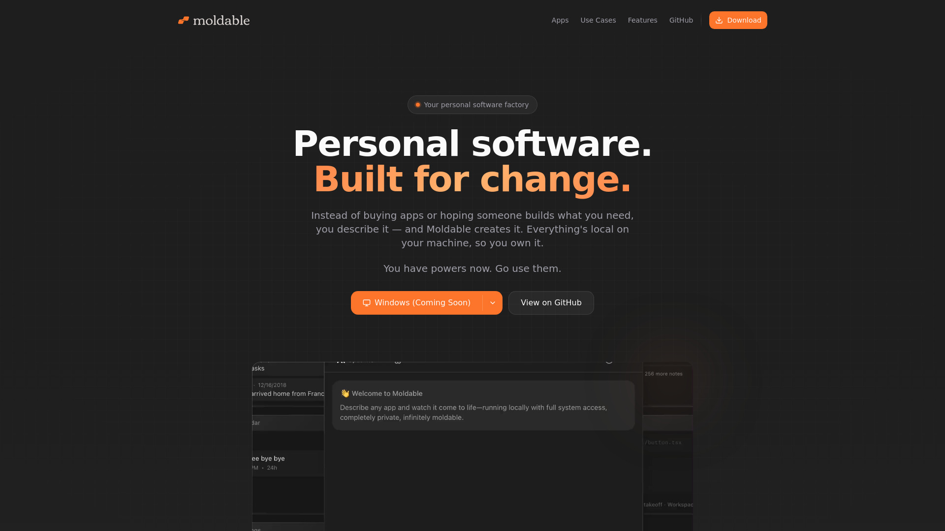 Moldable