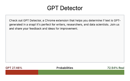 GPT Detector - 谷歌插件