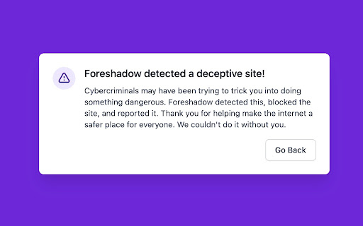Foreshadow Anti-phishing - 谷歌插件