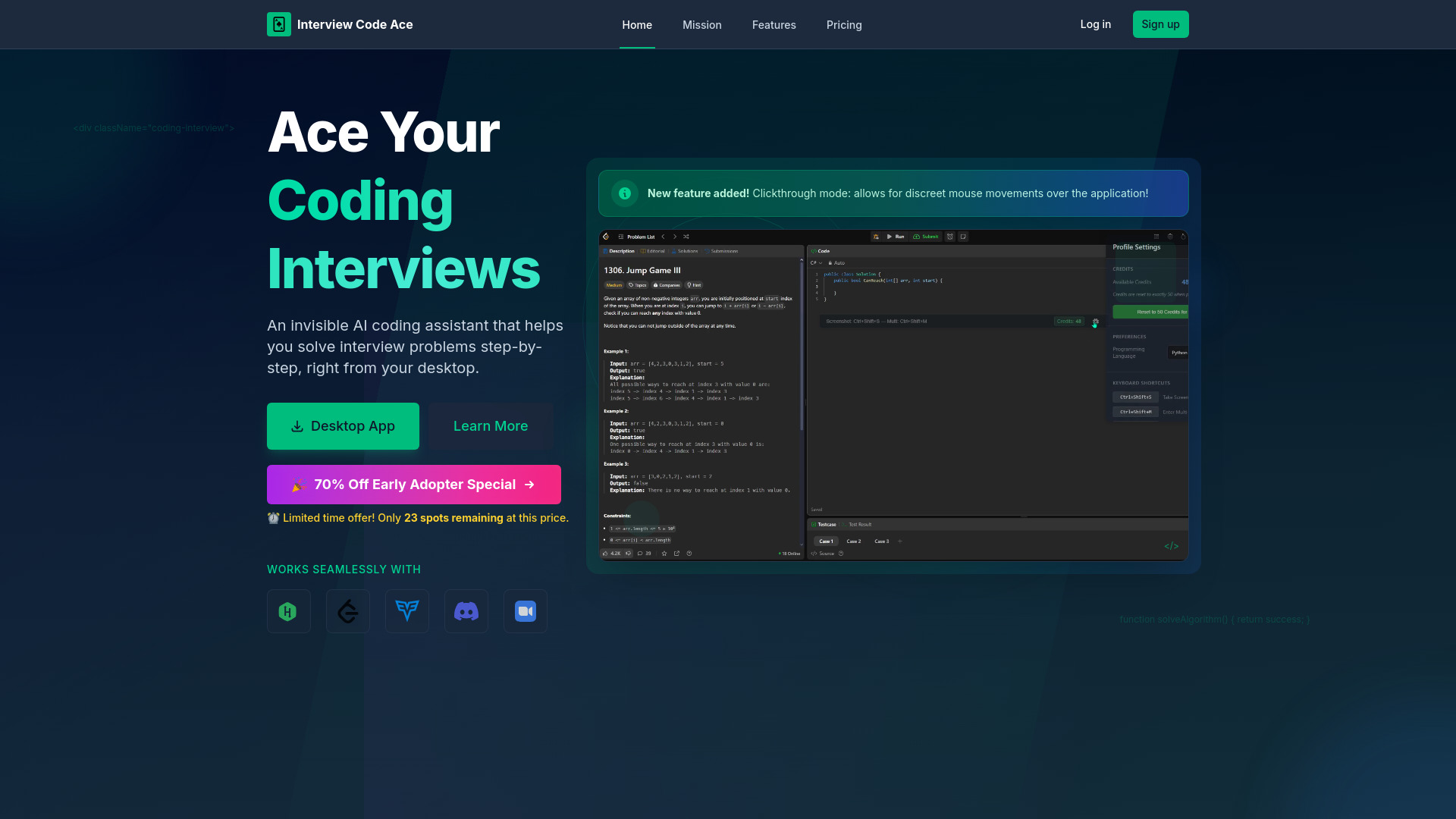 Interview Code Ace