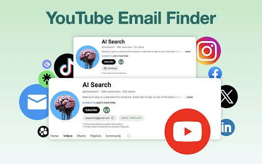 Email Finder on YouTube - 谷歌插件