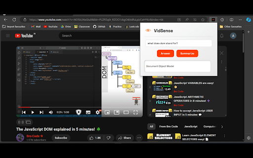 VidSense - 谷歌插件
