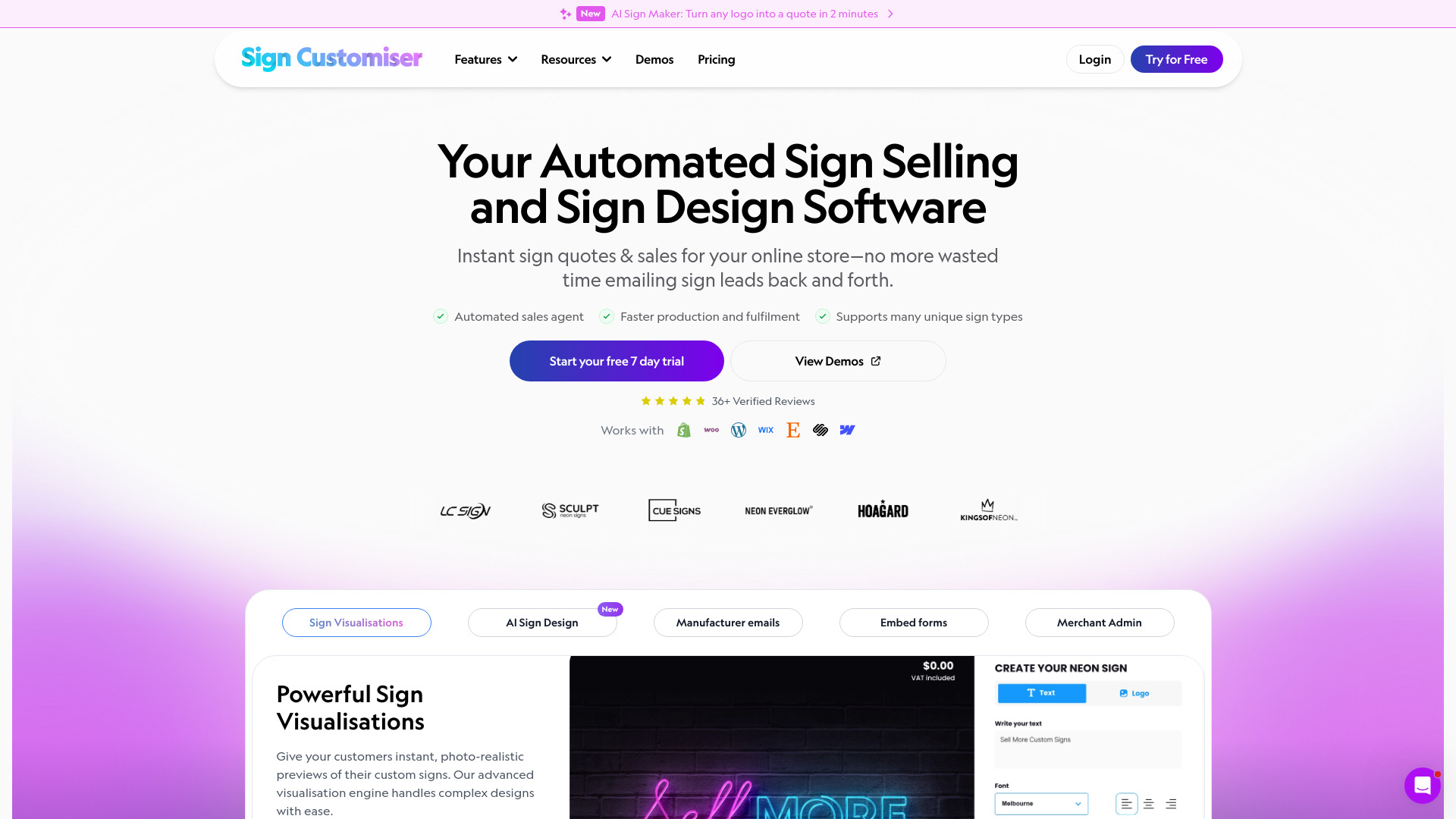 Sign Customiser