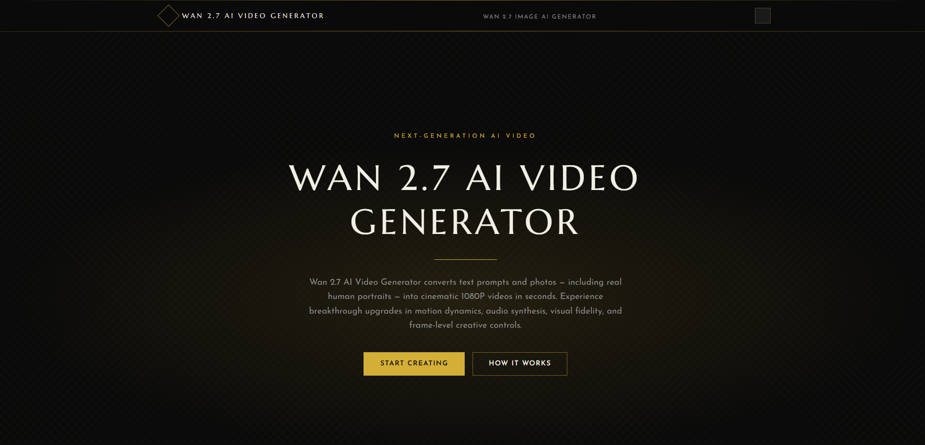 Wan 2.7 AI Video Generator