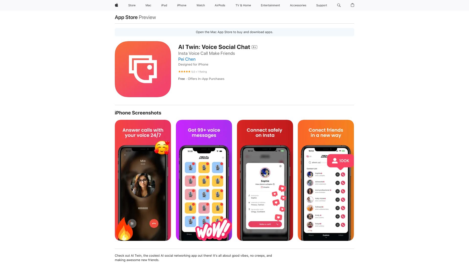 AI Twin: Voice Social Chat