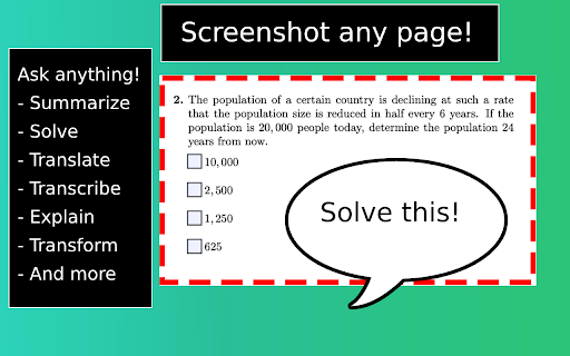 Ask Screenshot - 谷歌插件