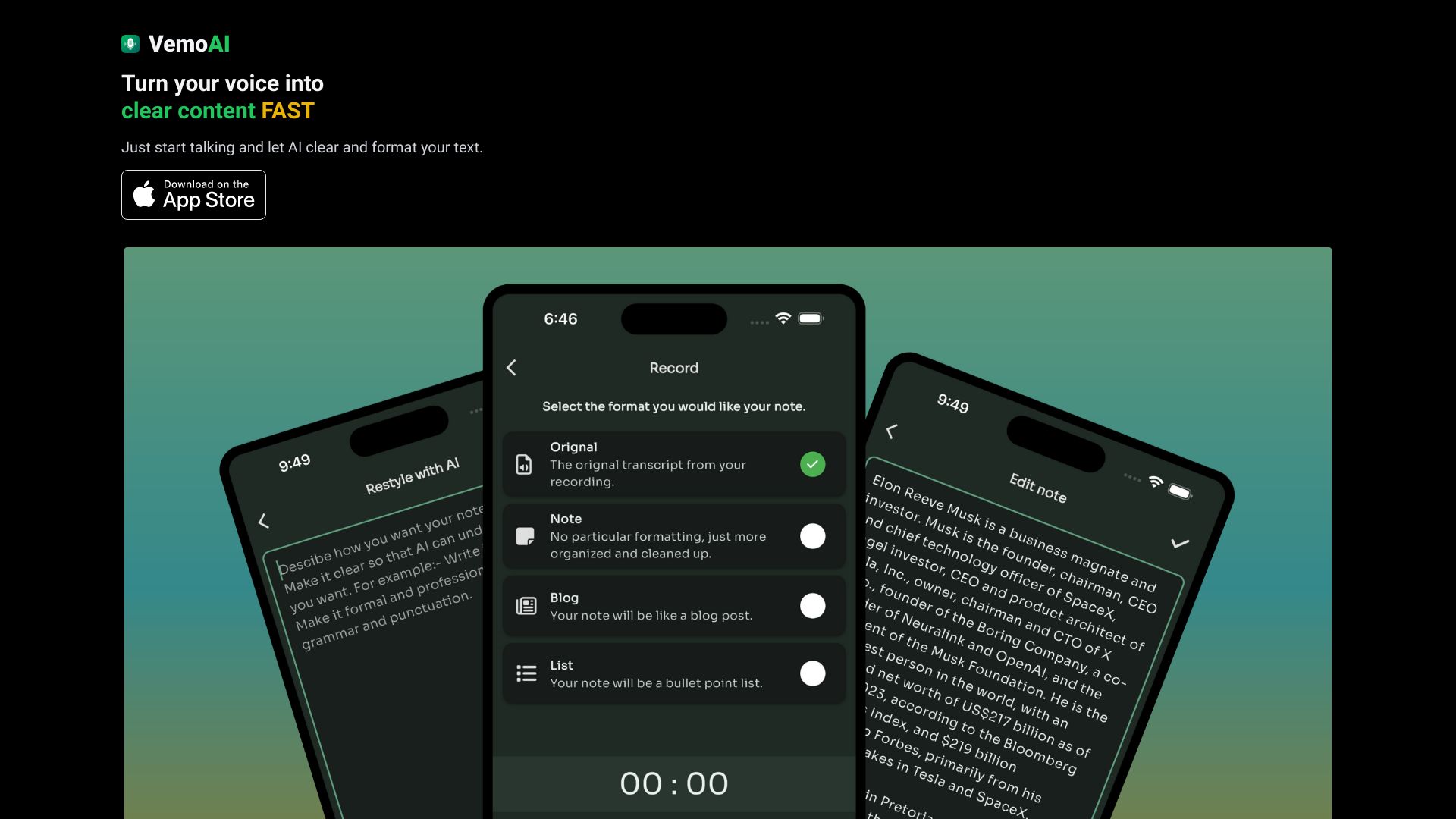 Vemo - AI Meeting Note Taker