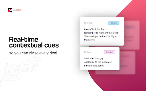 Real Time Sales Assistant and AI Based Conversation Insights - 谷歌插件