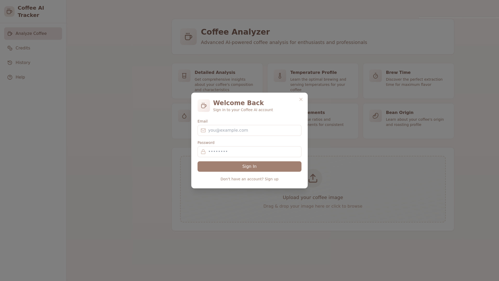 Coffee AI Tracker