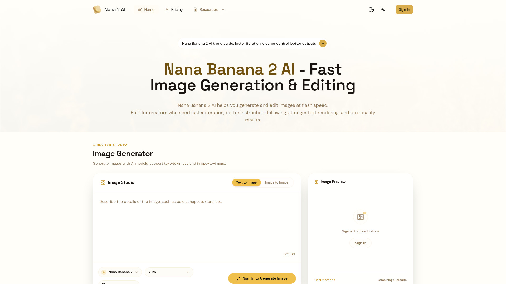 Nana Banana 2 AI
