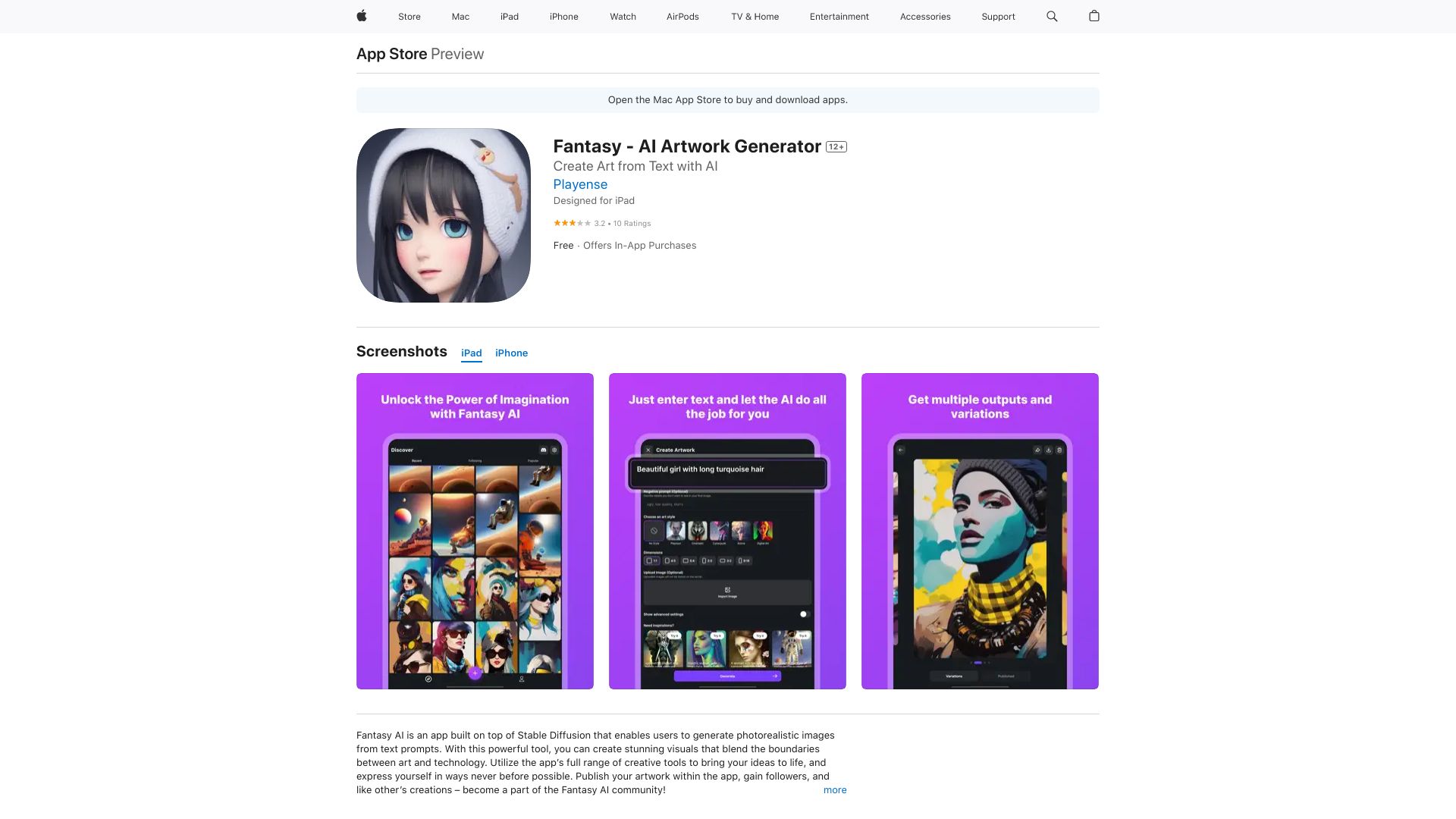 Fantasy AI Artwork Generator