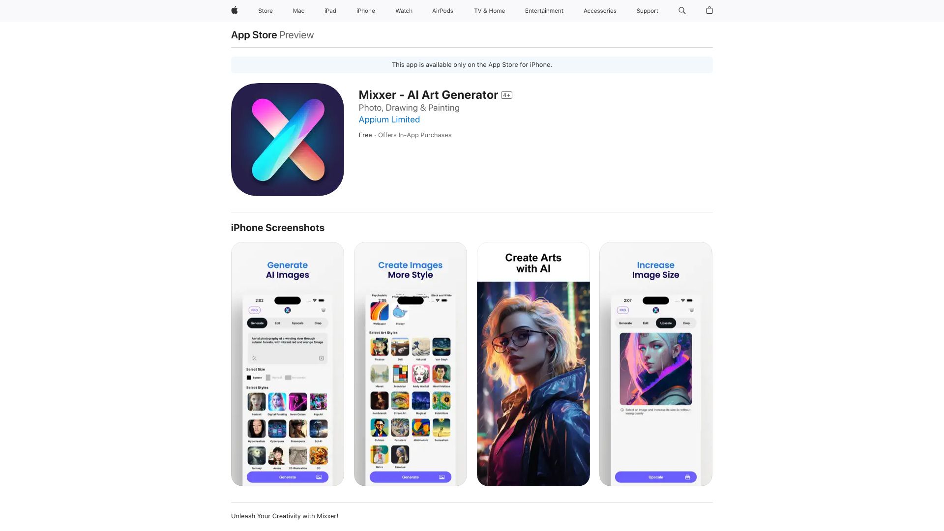 Mixxer - AI Art Generator