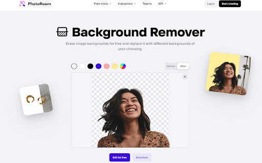 PhotoRoom Background Remover - 谷歌插件