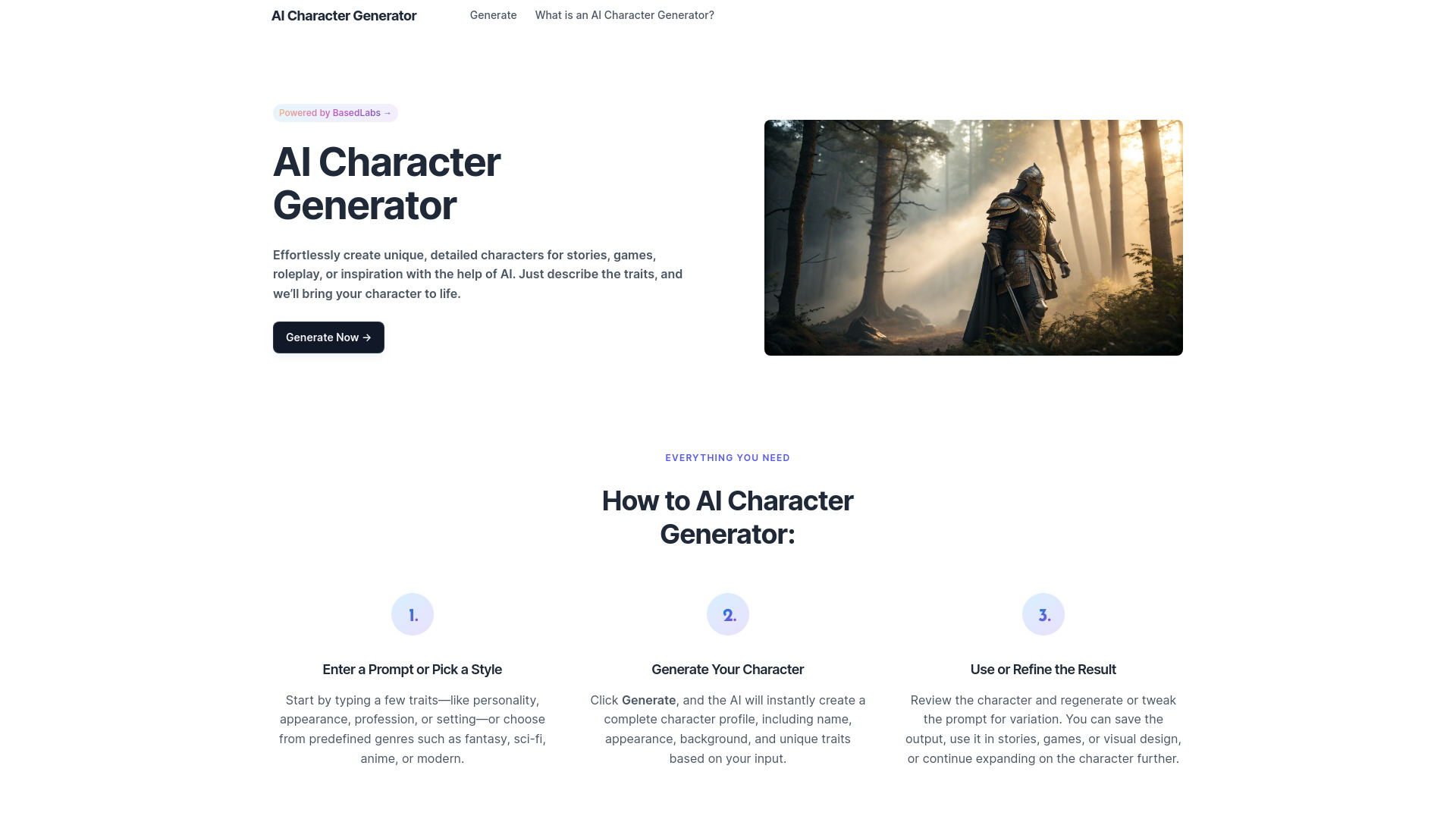 AI Character Generator