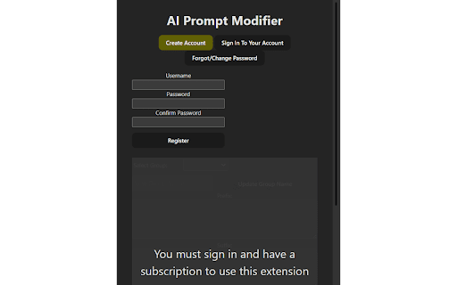 AI Prompt Modifier - 谷歌插件