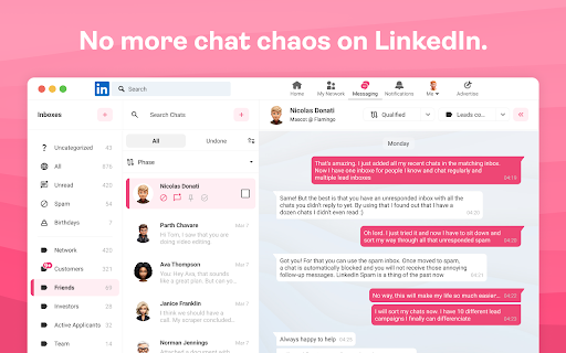 LinkedIn Messenger Flamingo - 谷歌插件