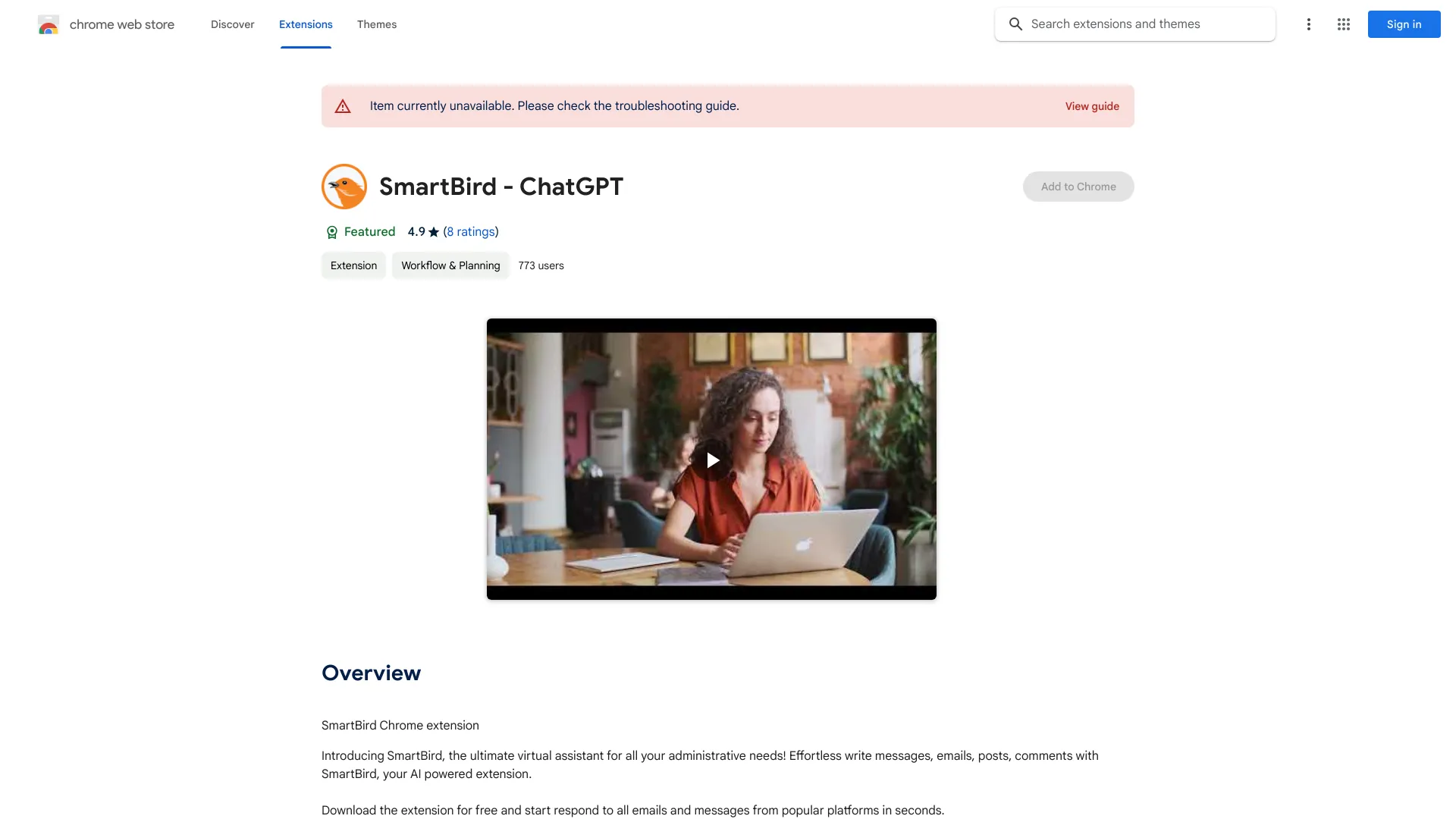 SmartBird - 谷歌插件