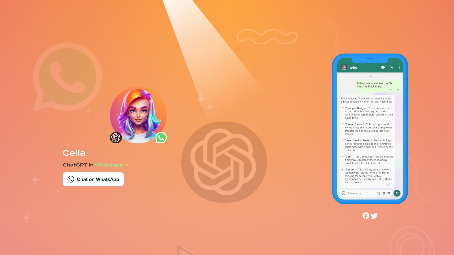 CeliaChatGPT in Whatsapp