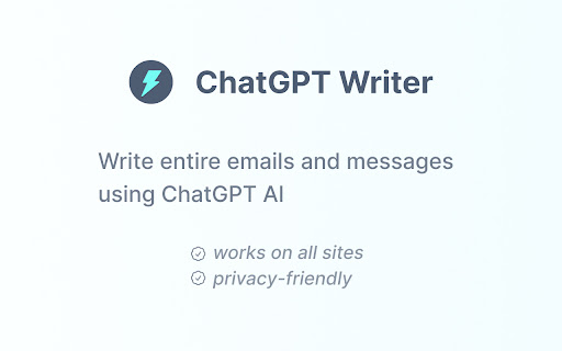 ChatGPT Writer - 谷歌插件