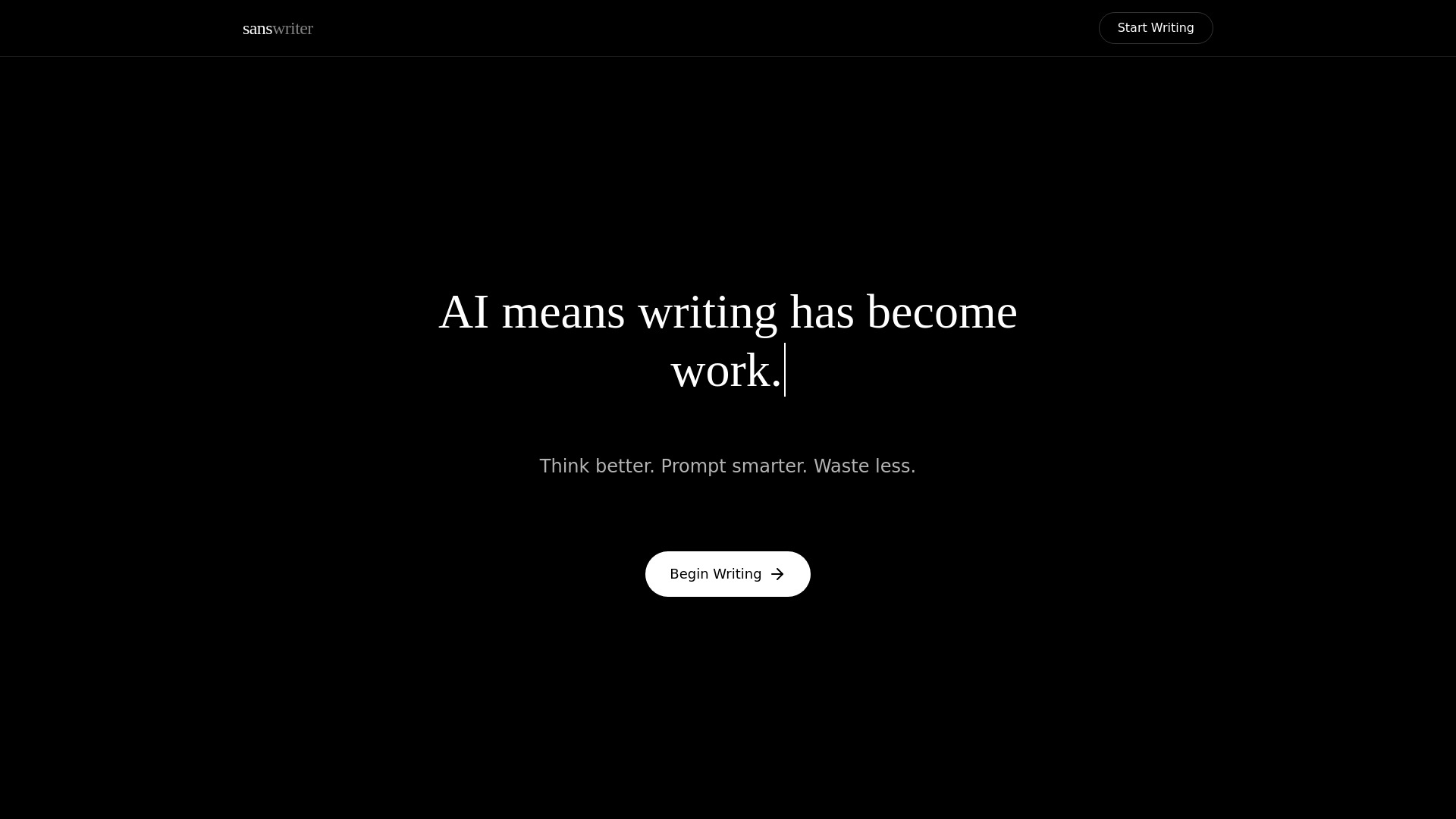 Sans Writer