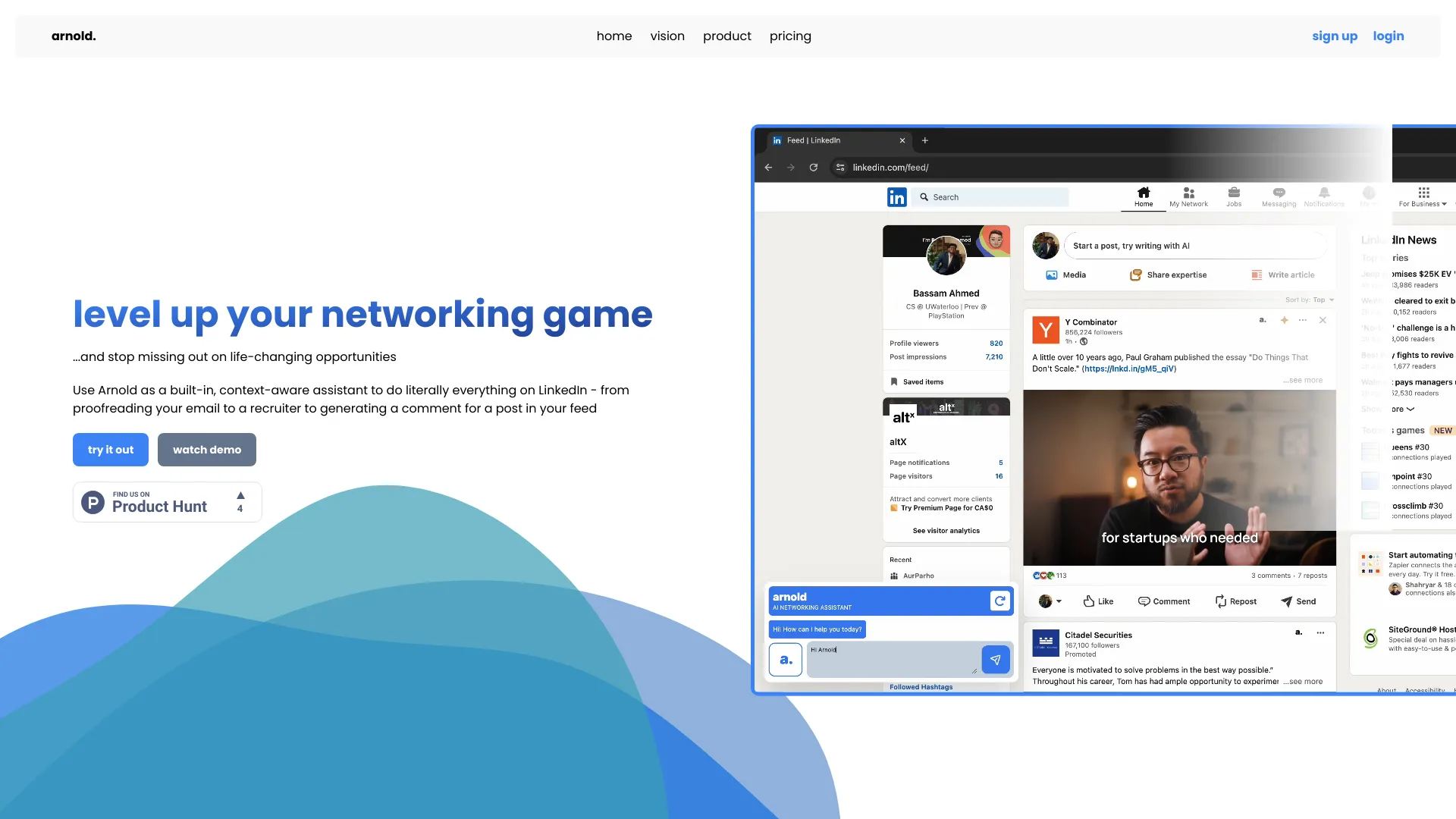 Arnold | AI Networking Assistant
