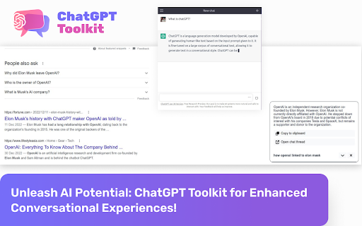 ChatGPT Toolkit - 谷歌插件