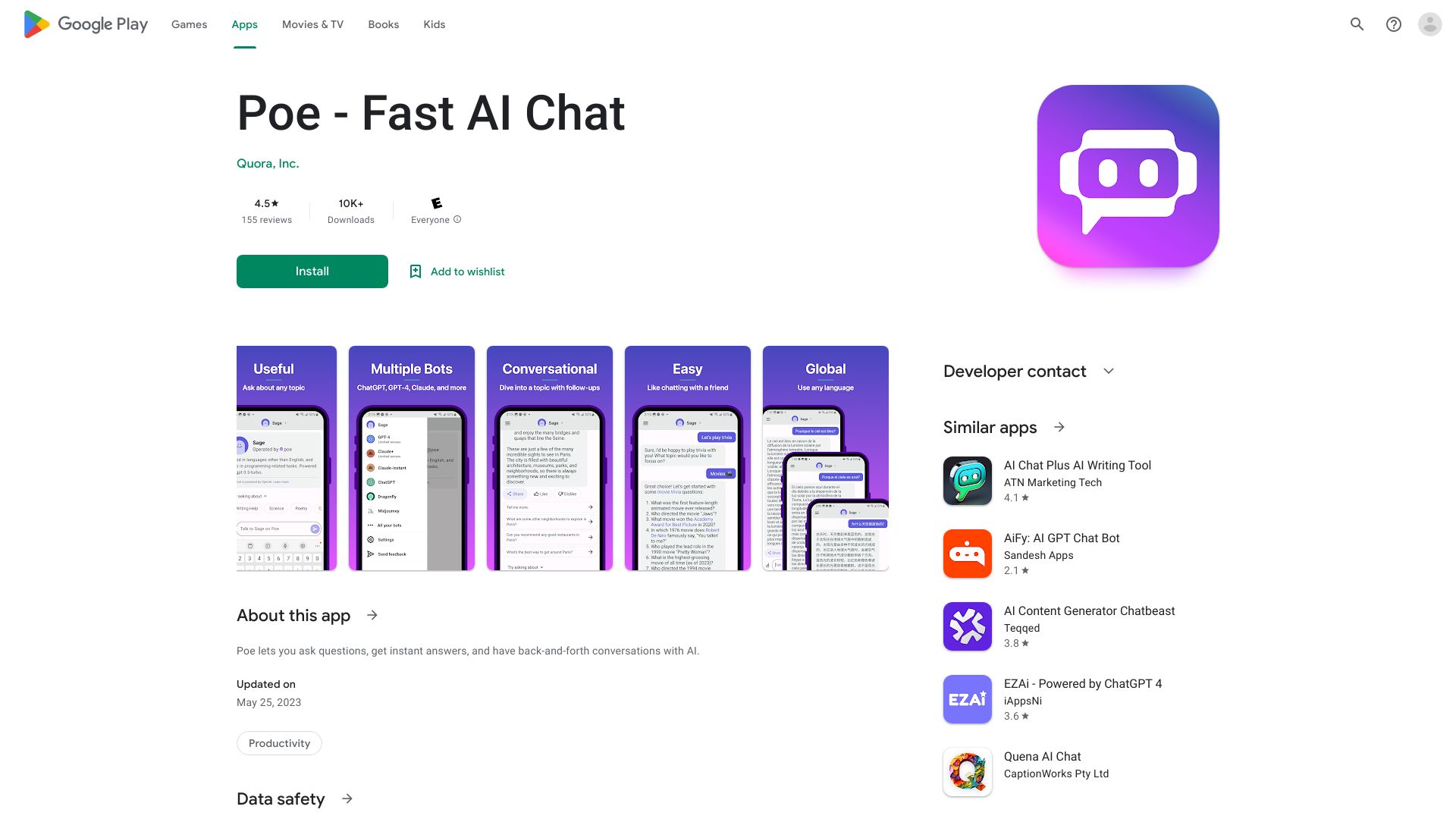 Poe - Fast AI Chat