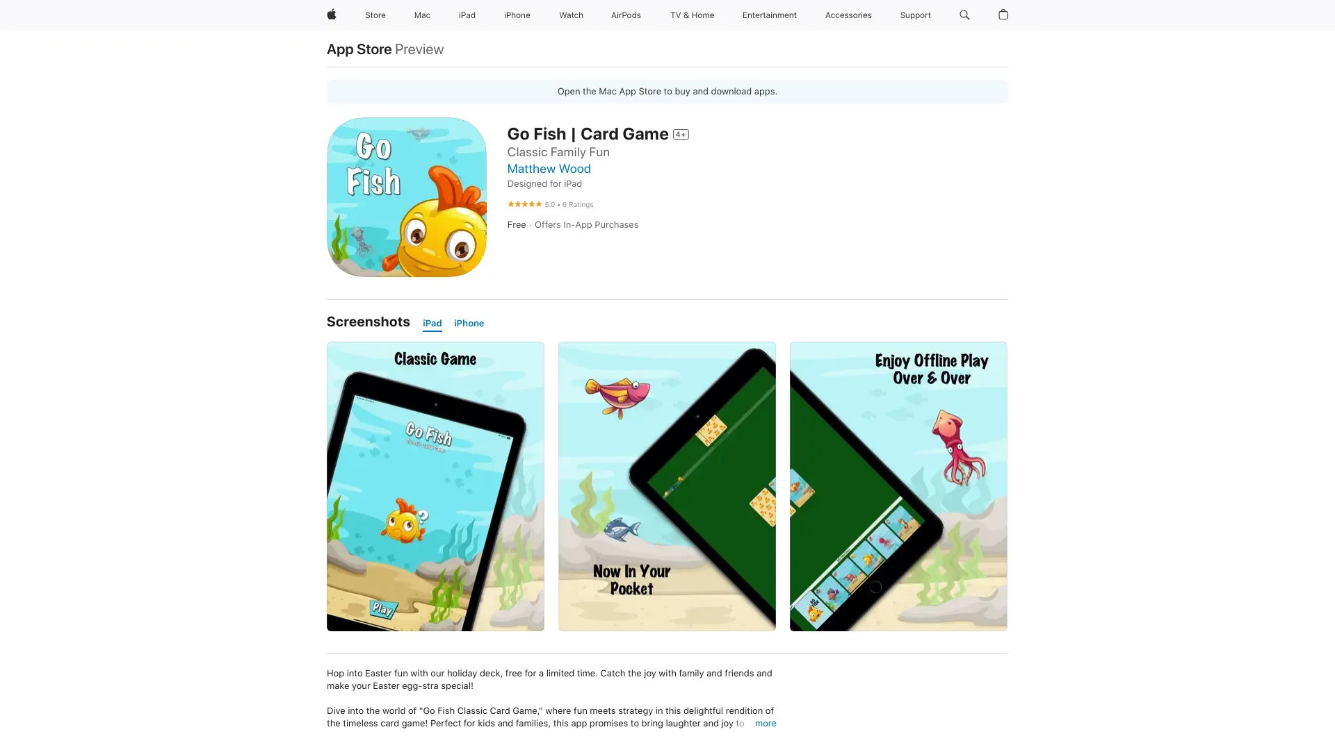 Go Fish Classic Card Game