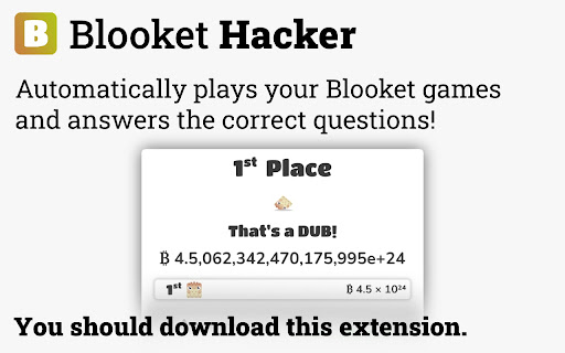 Blooket Hacker - 谷歌插件