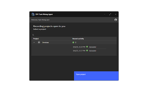 IBM Task Mining - 谷歌插件
