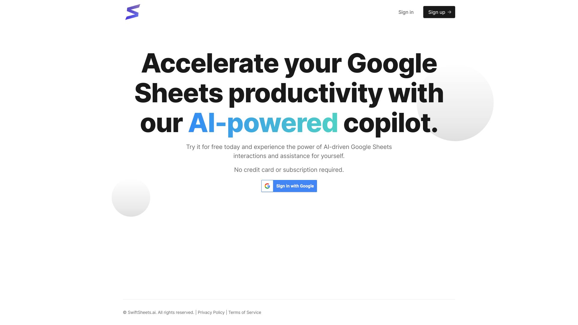 SwiftSheets.ai
