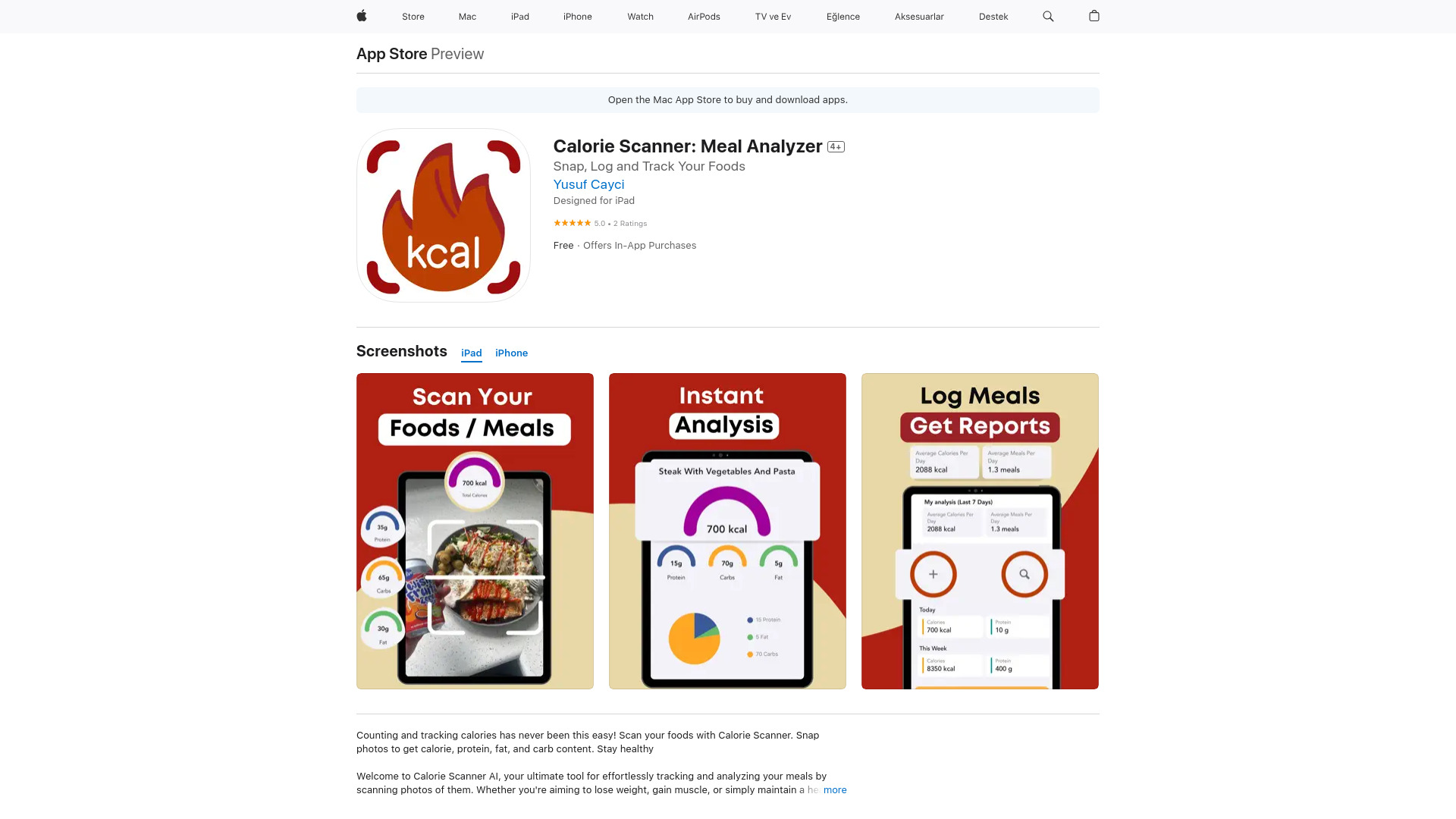 Calorie Scanner AI