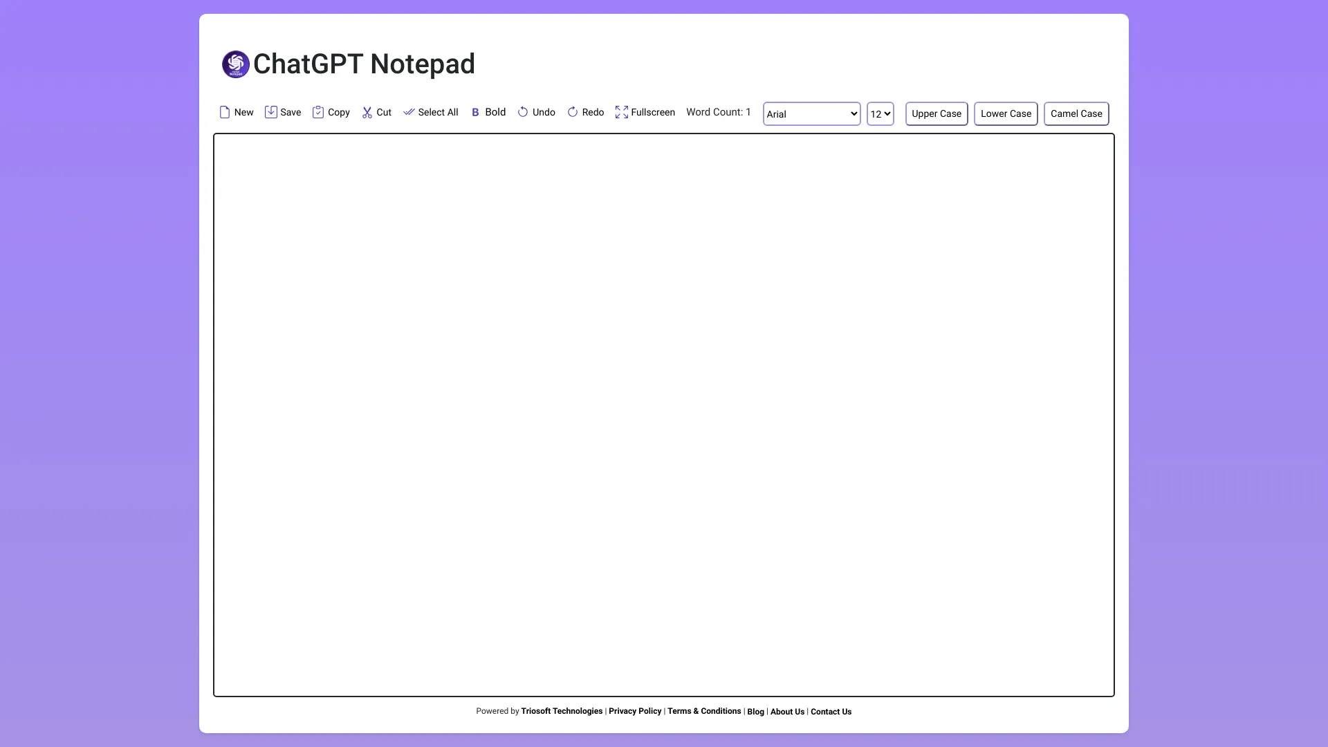 ChatGPT Notepad