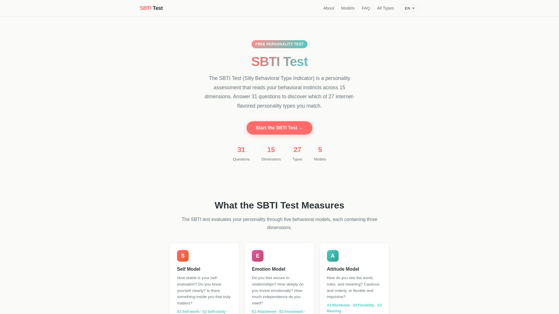 SBTI Test