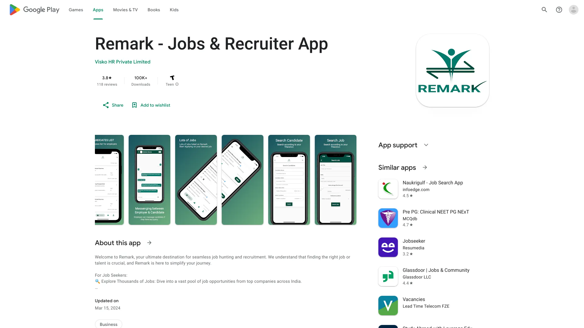 Remark - Jobs & Recruiter App