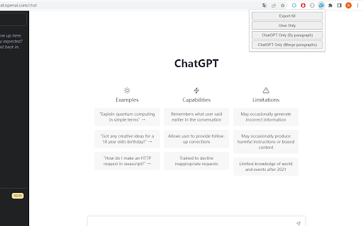 ChatGPT Content Extractor - 谷歌插件