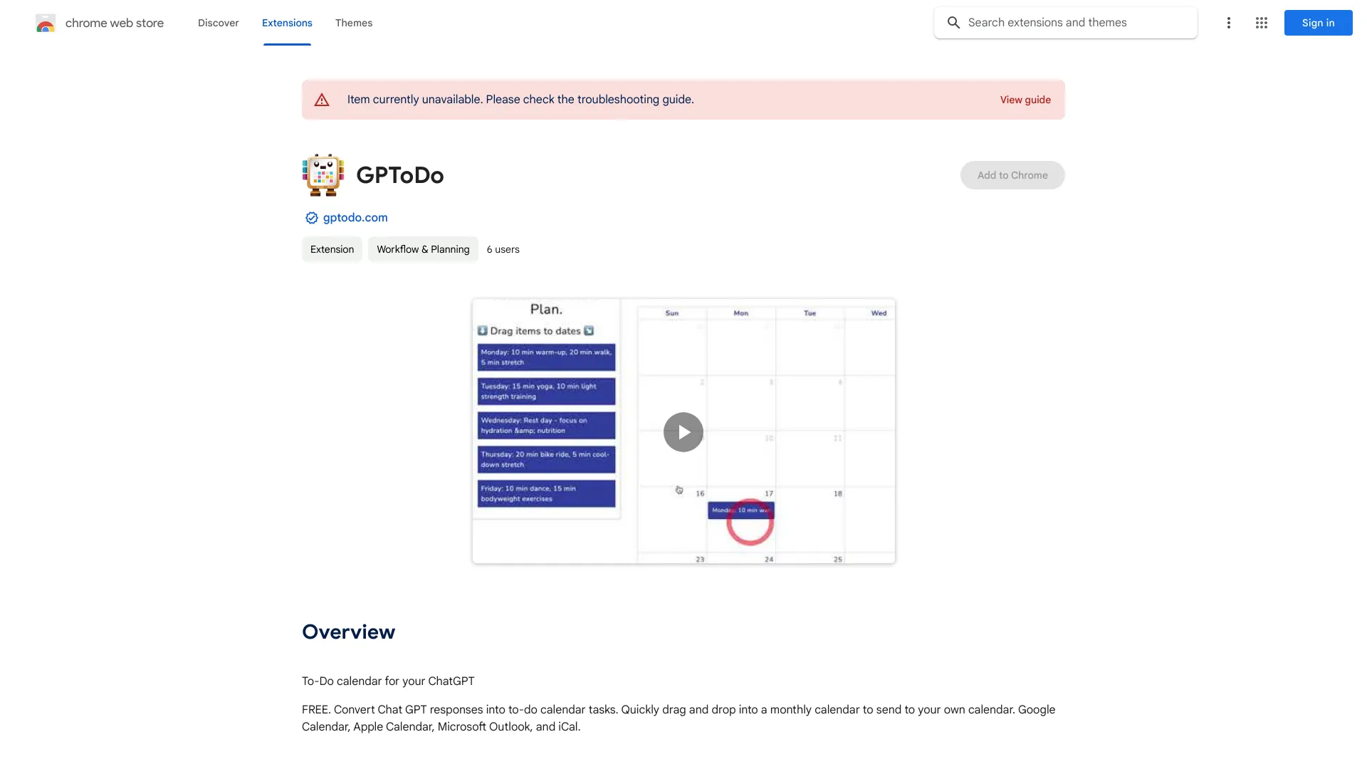 Convert Chat GPT to-do Calendar Tasks - 谷歌插件