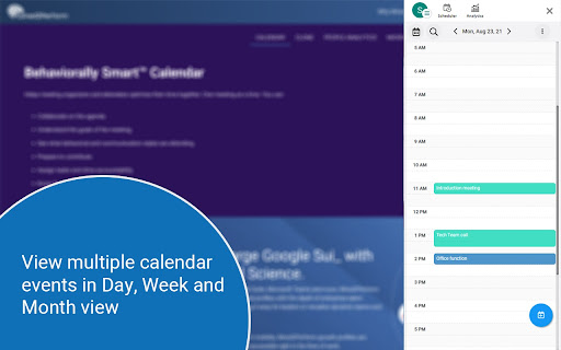 Wired2Perform® Calendar - 谷歌插件