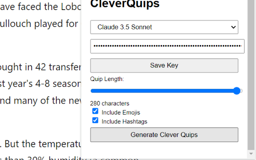 CleverQuips - 谷歌插件