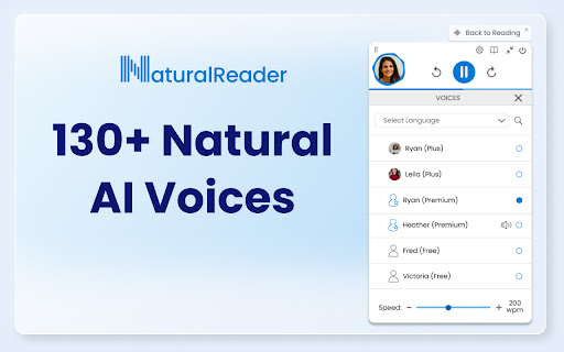 NaturalReader - 谷歌插件