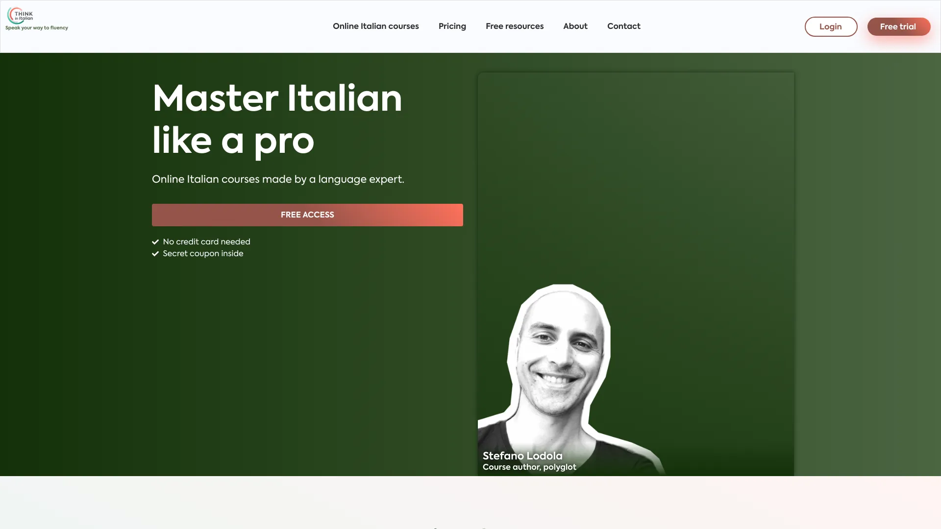 Think in Italian