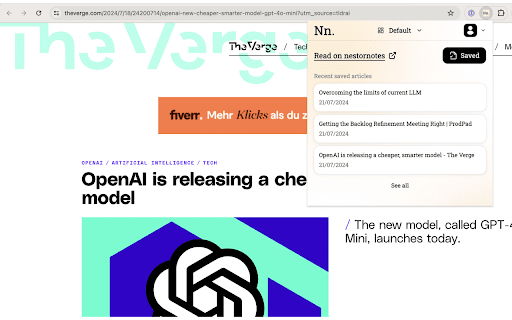 Nestornotes Chrome Extension - 谷歌插件